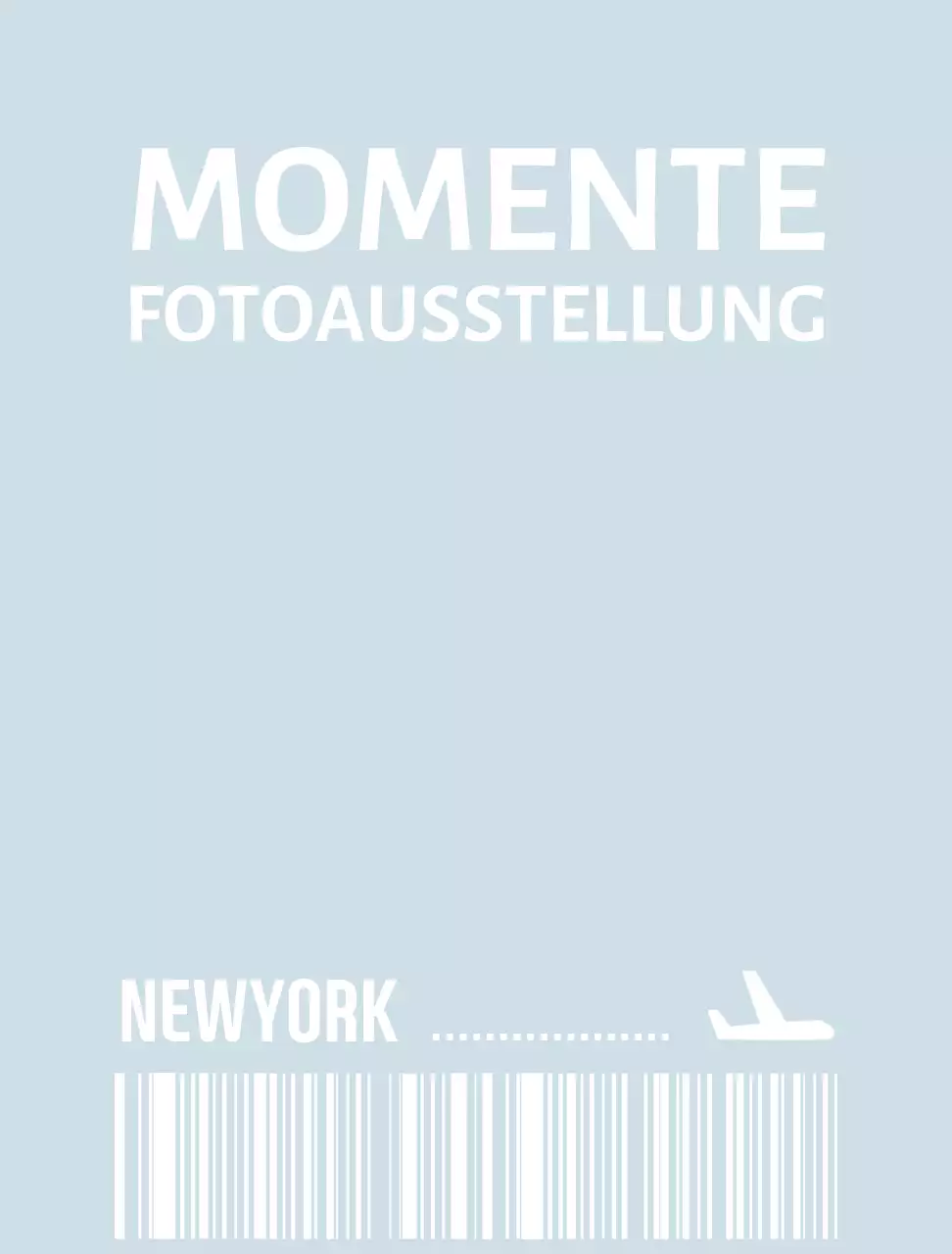 Verpackungstapete in Form eines einfachen Flugtickets