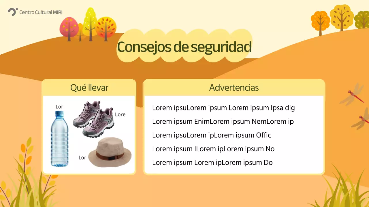 Guía de eventos de otoño de Orange Nature