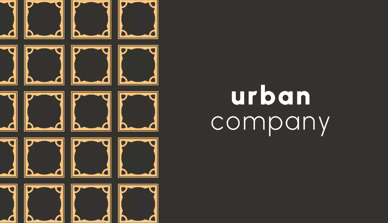 Brown Modern Business Card