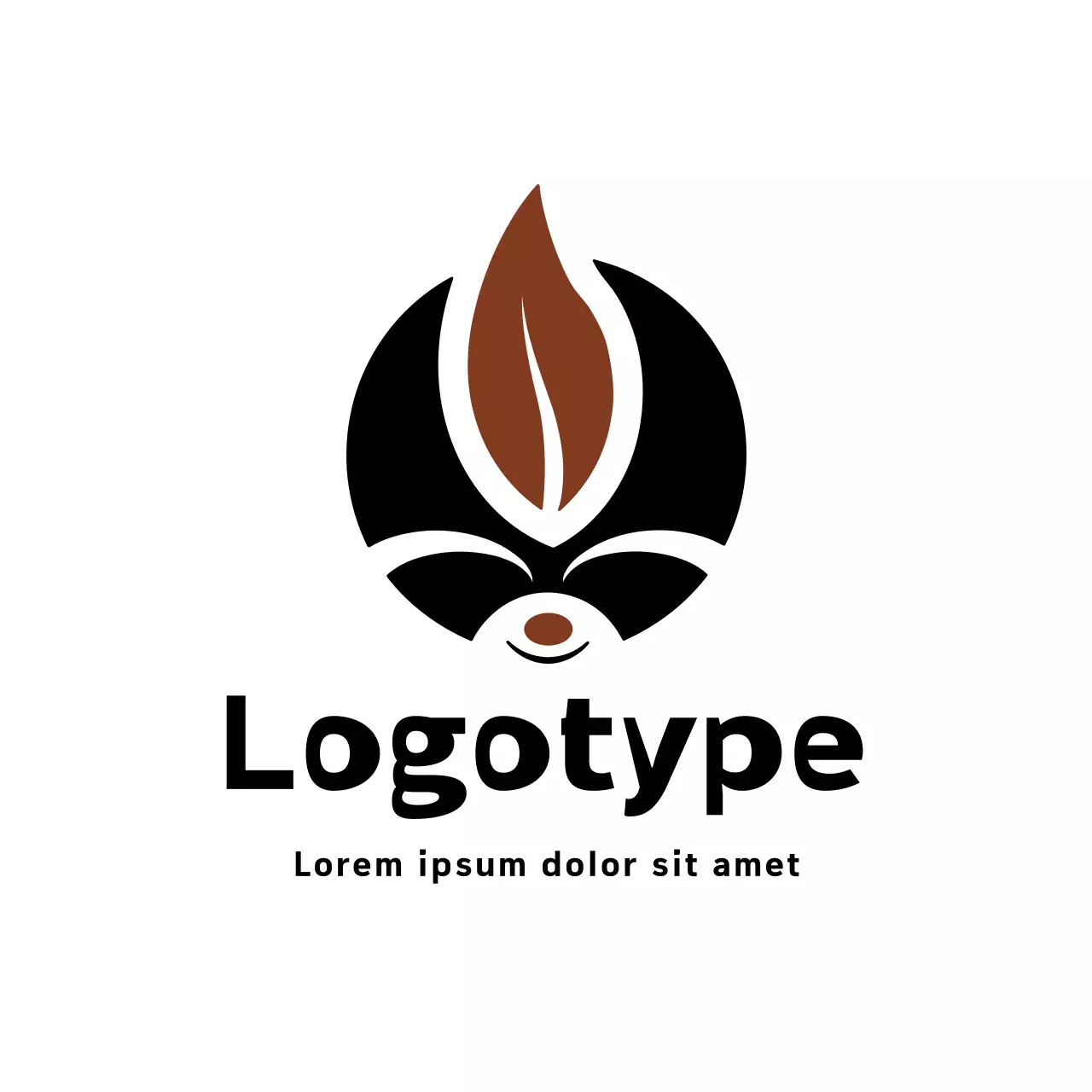 Brown Minimal Design Logo