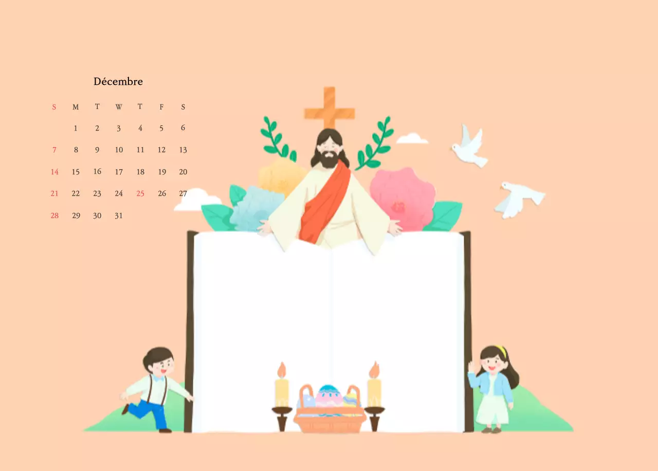 Des églises aux couleurs chaudes et des illustrations mignonnes