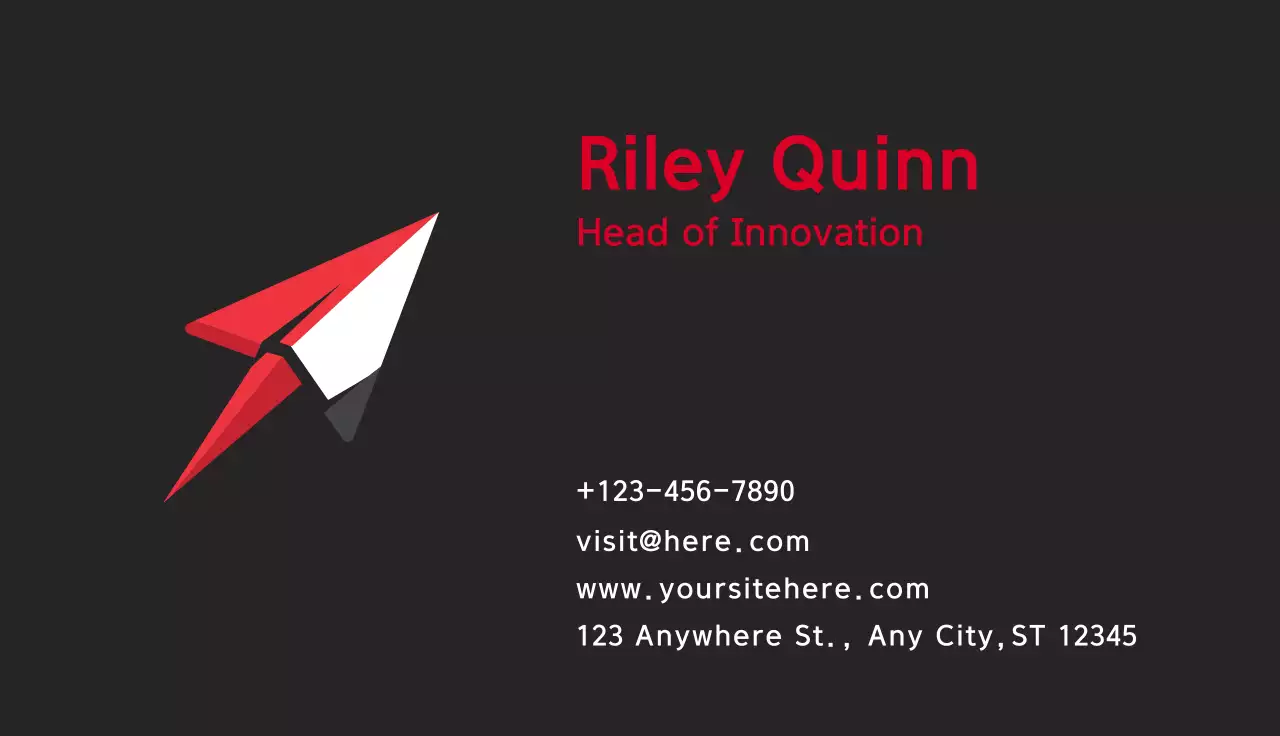 Black Modern Business Card