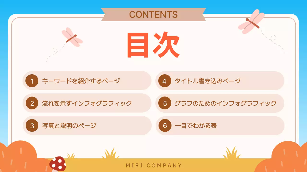 青 かわいい プラン プレゼンテーション