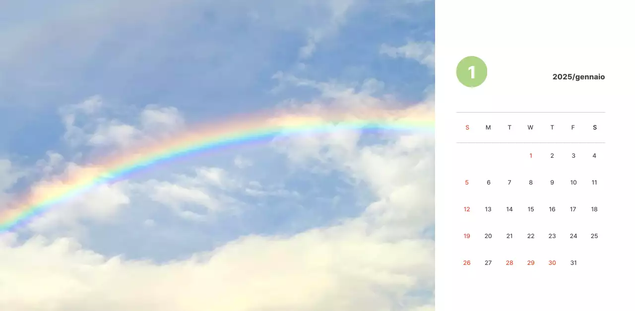 Calda fotografia di paesaggio con colori pastello