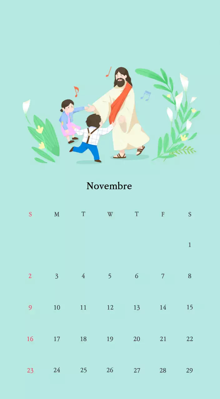 Colori caldiChiese con simpatiche illustrazioni