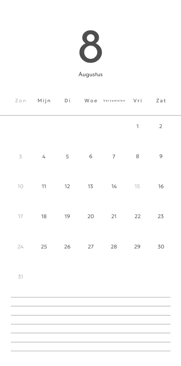 Een fotokalender met een strakke, stedelijke uitstraling