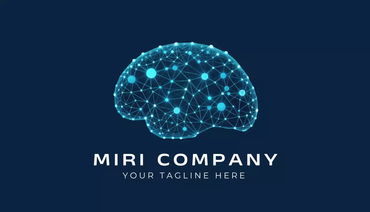 Blue Modern Ai Business Card