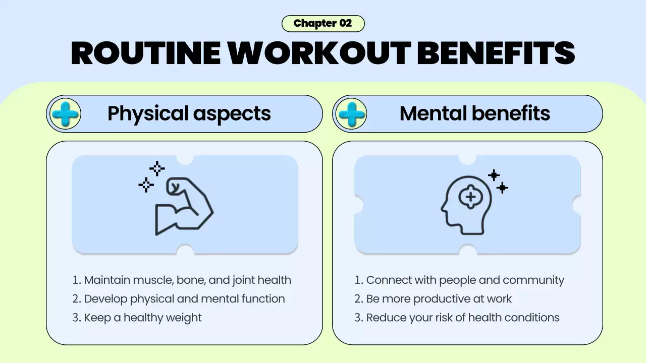 Blue Trendy Workout Guideline Presentation