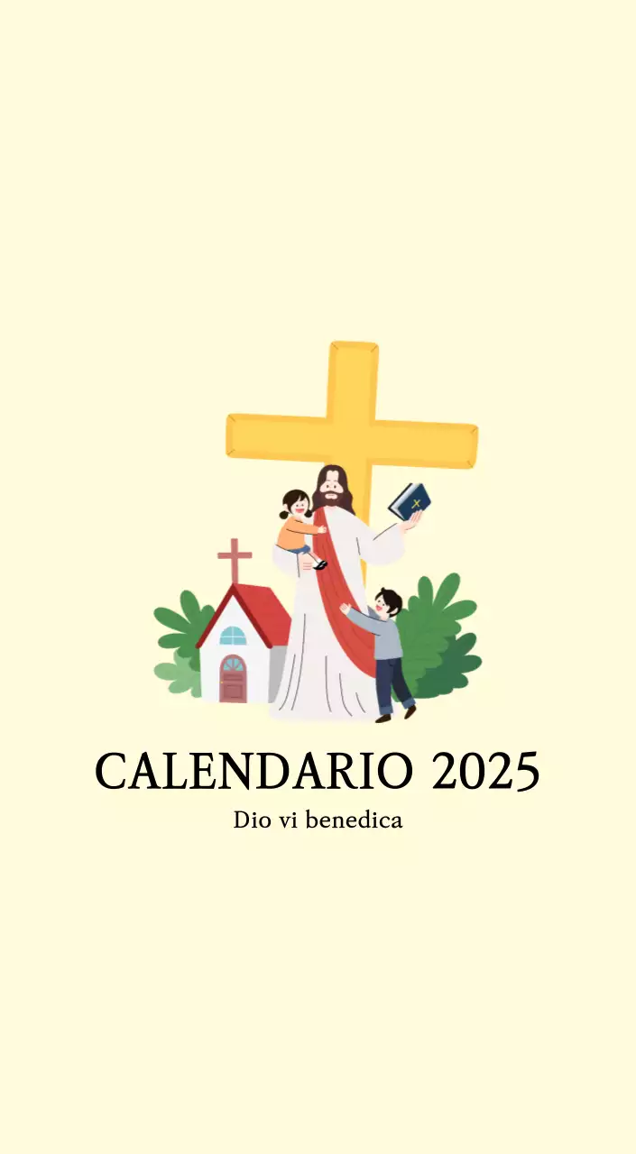 Colori caldiChiese con simpatiche illustrazioni