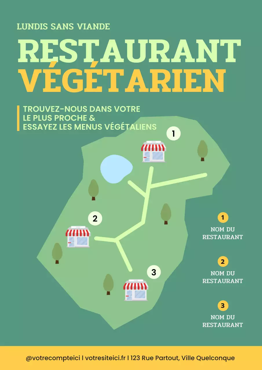 promotion végétarienne verte et moderne