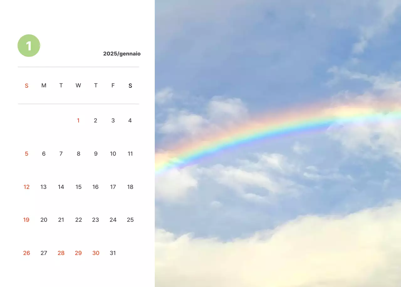 Calda fotografia di paesaggio con colori pastello