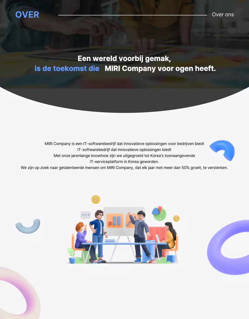 Een nette blauw met gele sollicitatiebrief voor een bedrijfsvacature