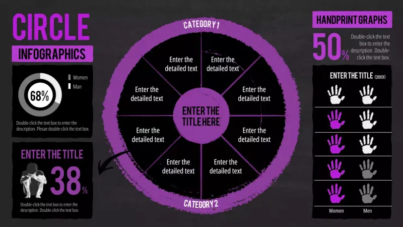 Purple Modern Statistics Report Infographic