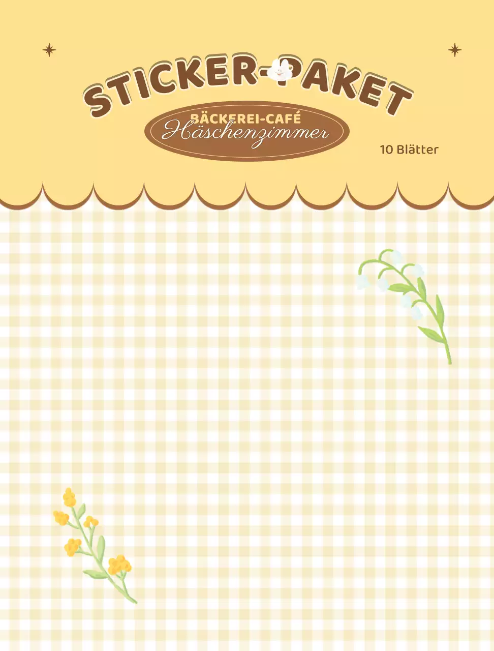 Niedliche bunte Bleistift Illustration Bäckerei Aufkleber Pack Hintergrundbilder