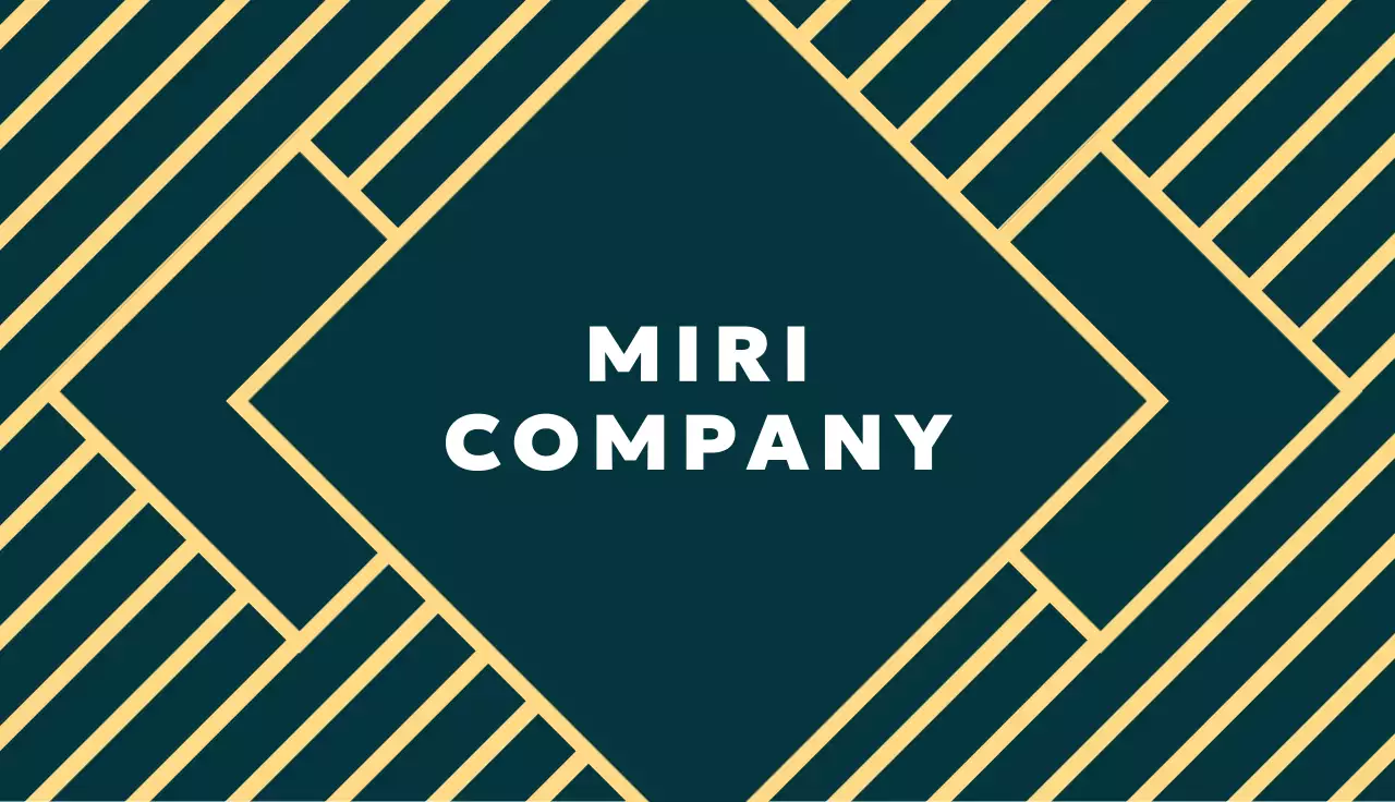 Teal Minimal Business Card