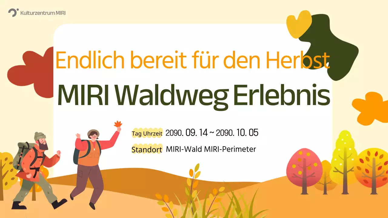 Orange Nature Herbst Event Guide