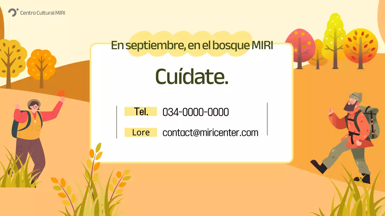 Guía de eventos de otoño de Orange Nature