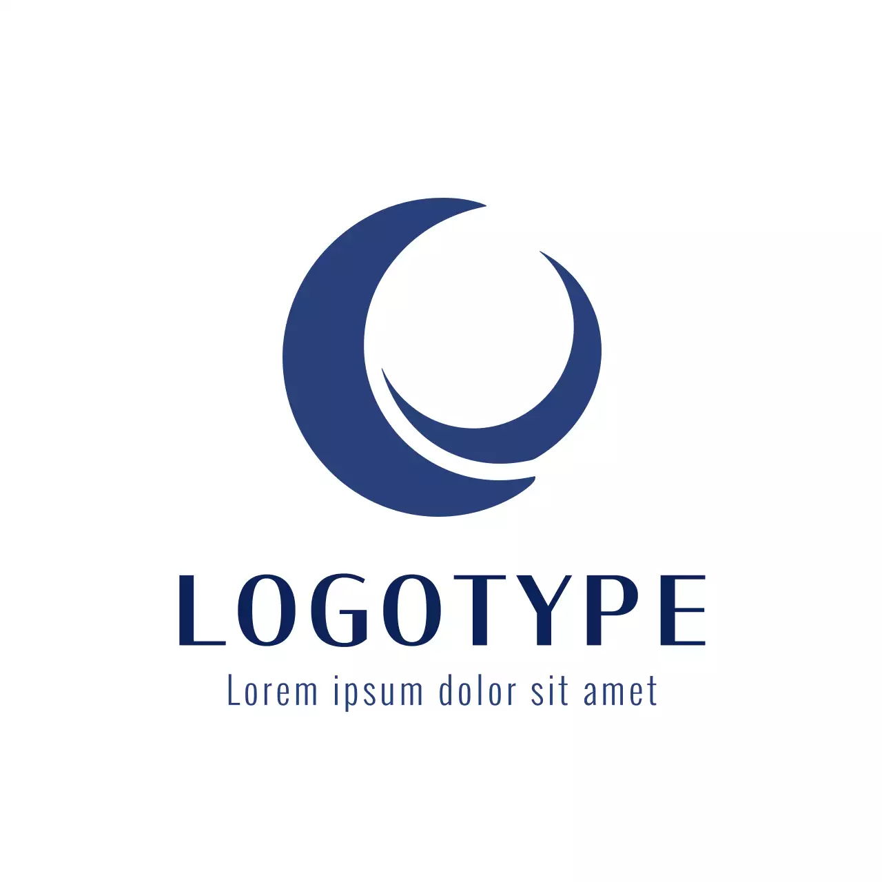 Blue Modern Design Logo