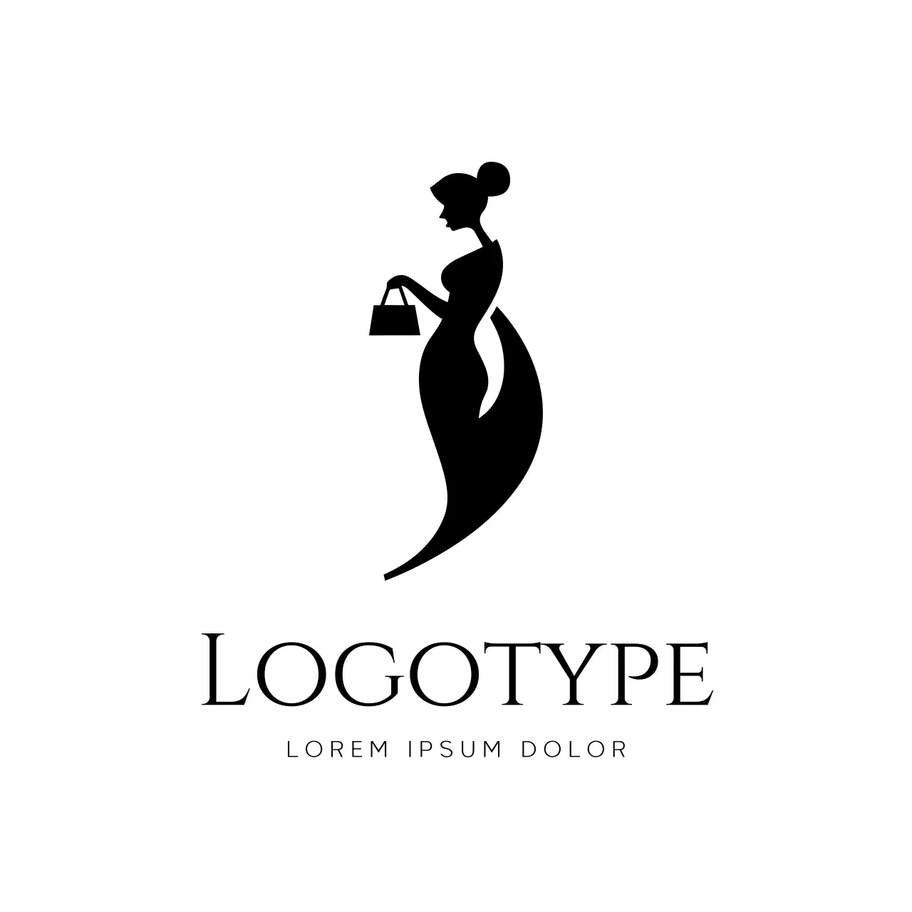 Black Elegant Fashion Logo