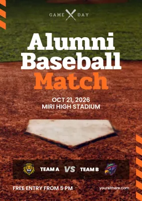 Orange Classic Baseball Event Poster