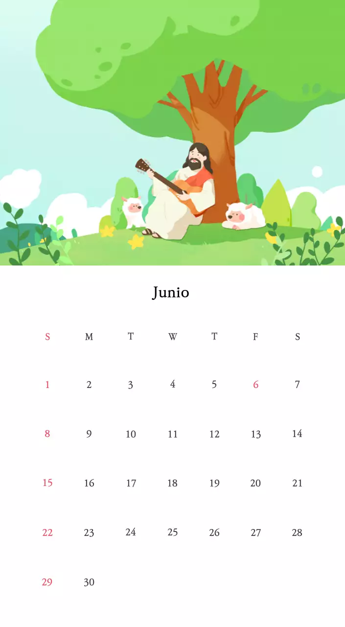 Colores cálidosIglesias con simpáticas ilustraciones