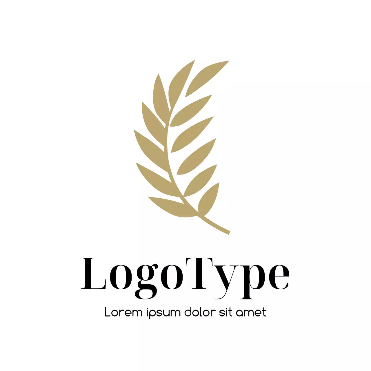 Beige Minimal Design Logo