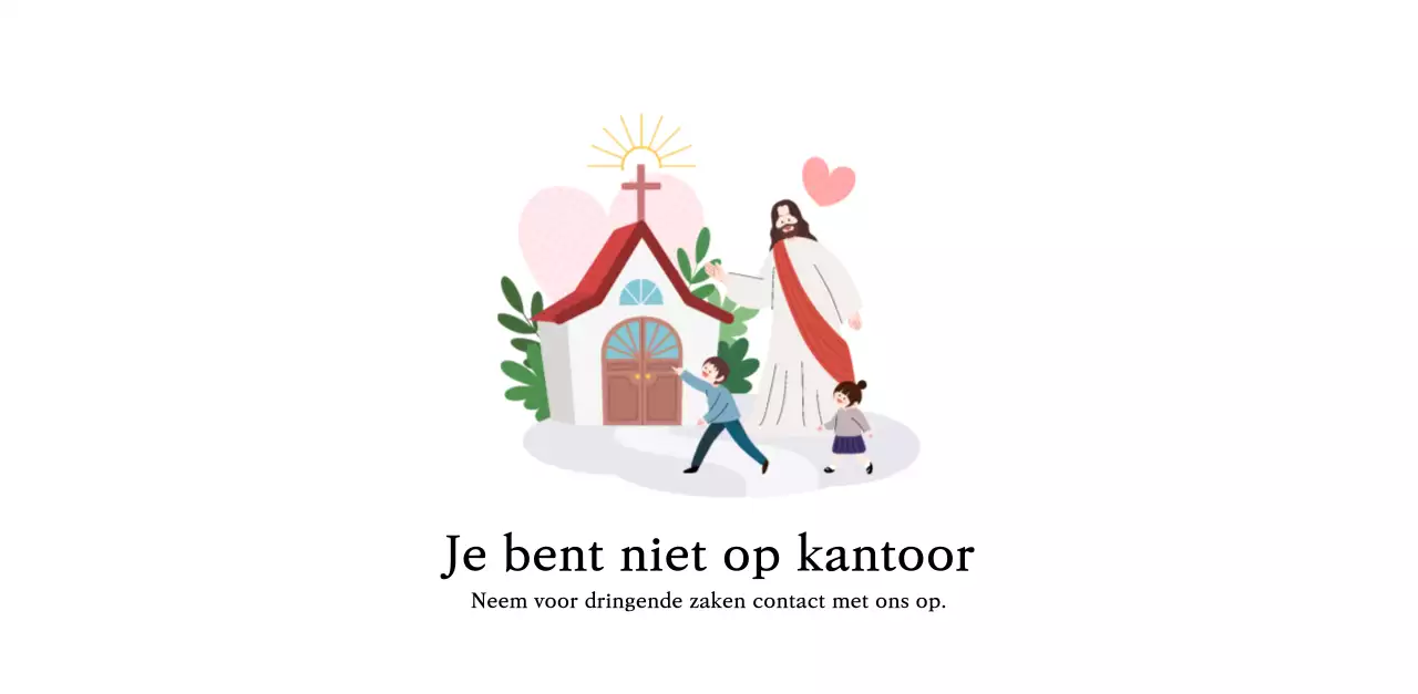 Warme kleurenKerken met schattige illustraties