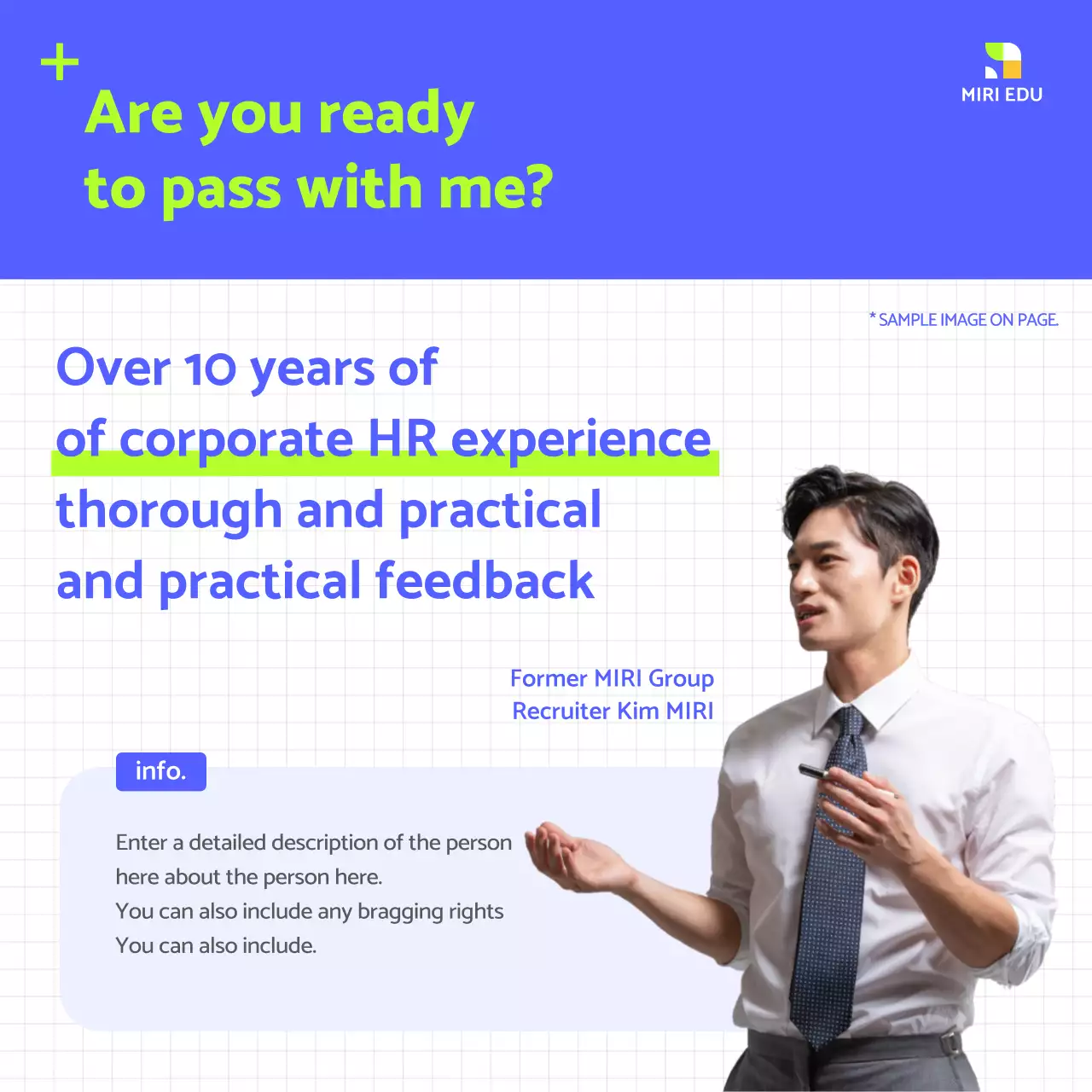 Blue Modern Cover Letter Course Instagram Carousel