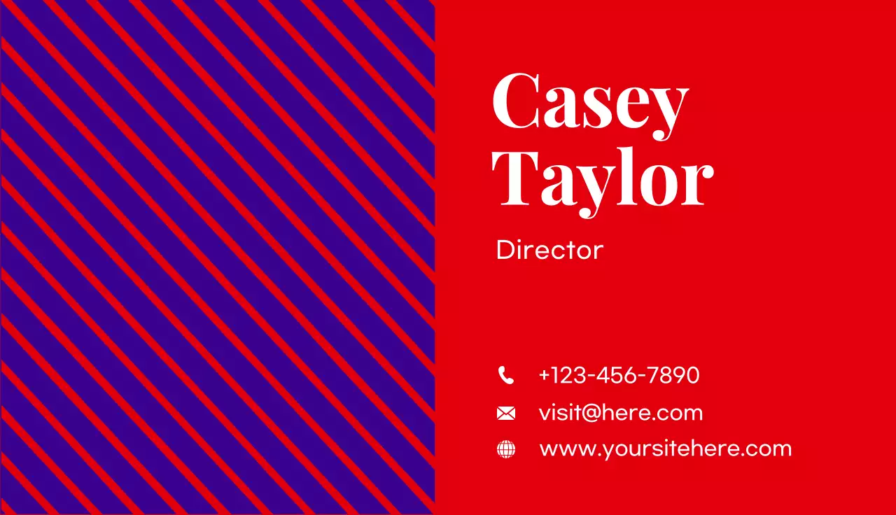 Red Modern Business Card