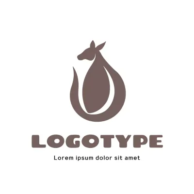 Brown Minimal Design Logo