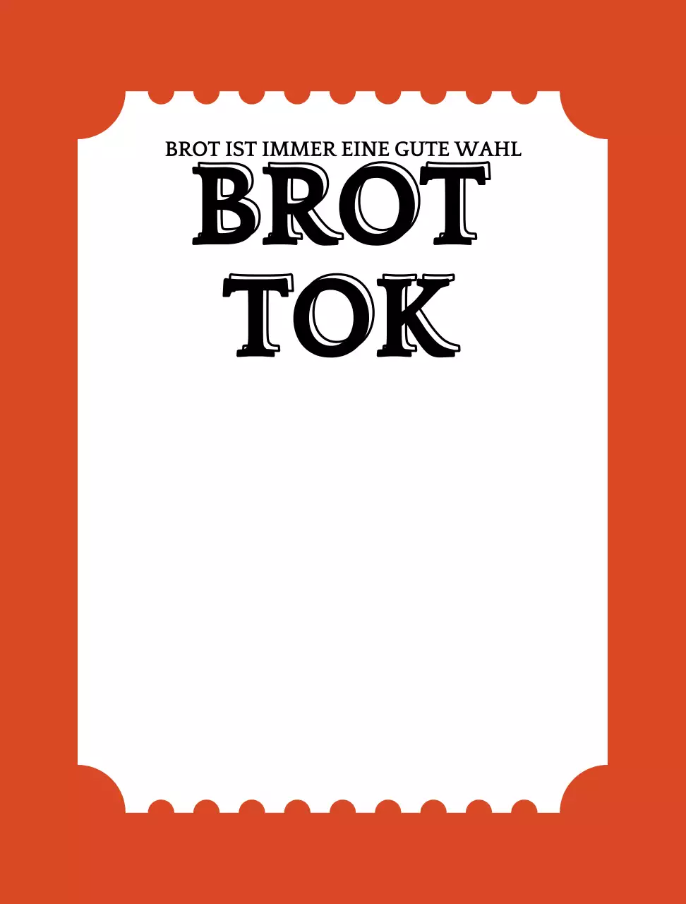 Bäckerei Ticketförmige Waren SmartTalk-Waren