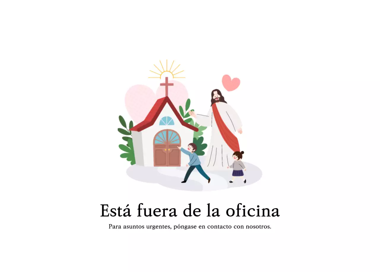 Colores cálidosIglesias con simpáticas ilustraciones