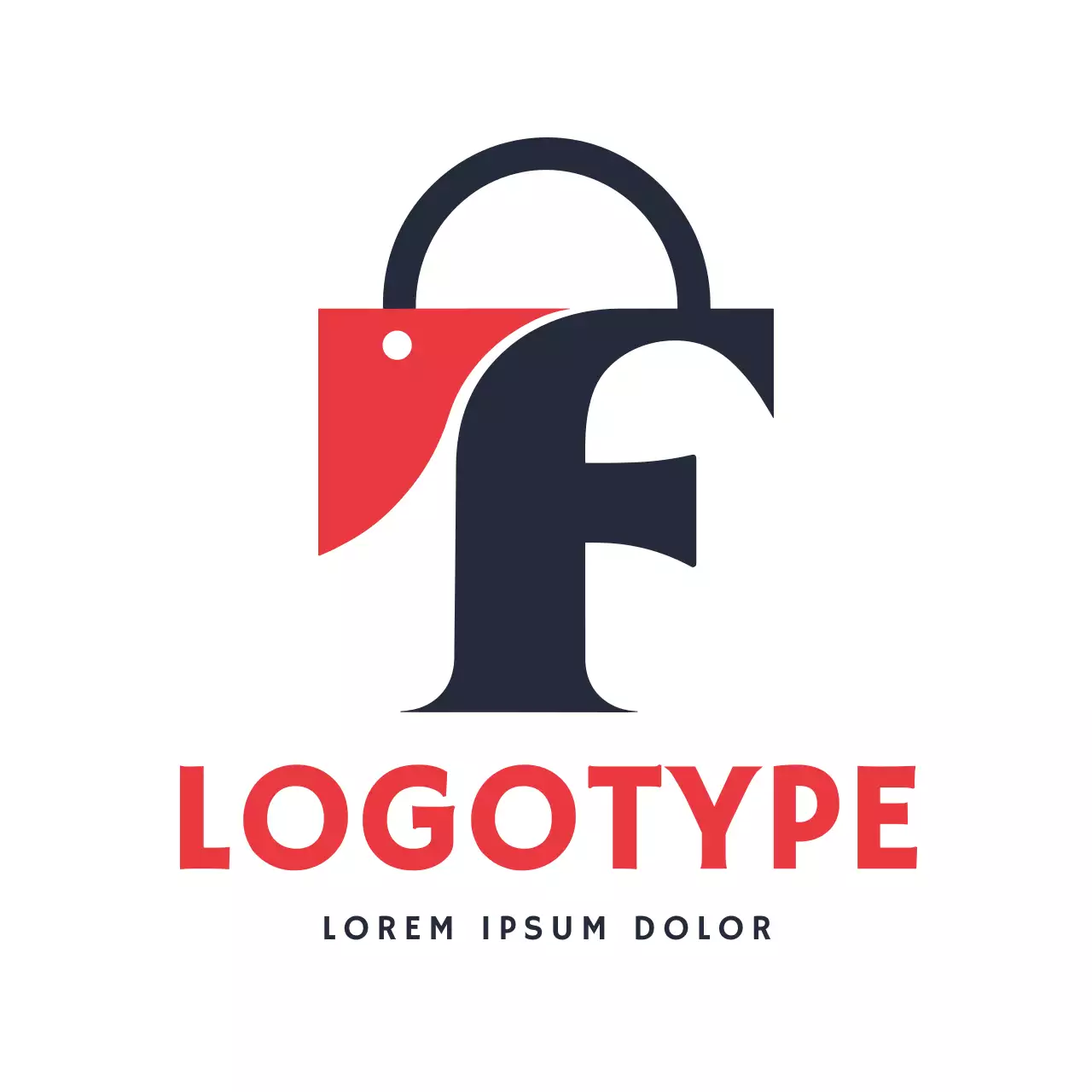 Red Modern Design Logo