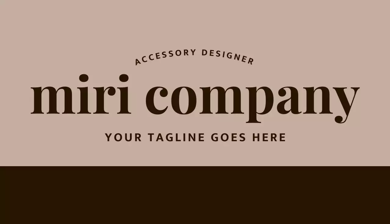 Beige Classic Business Card