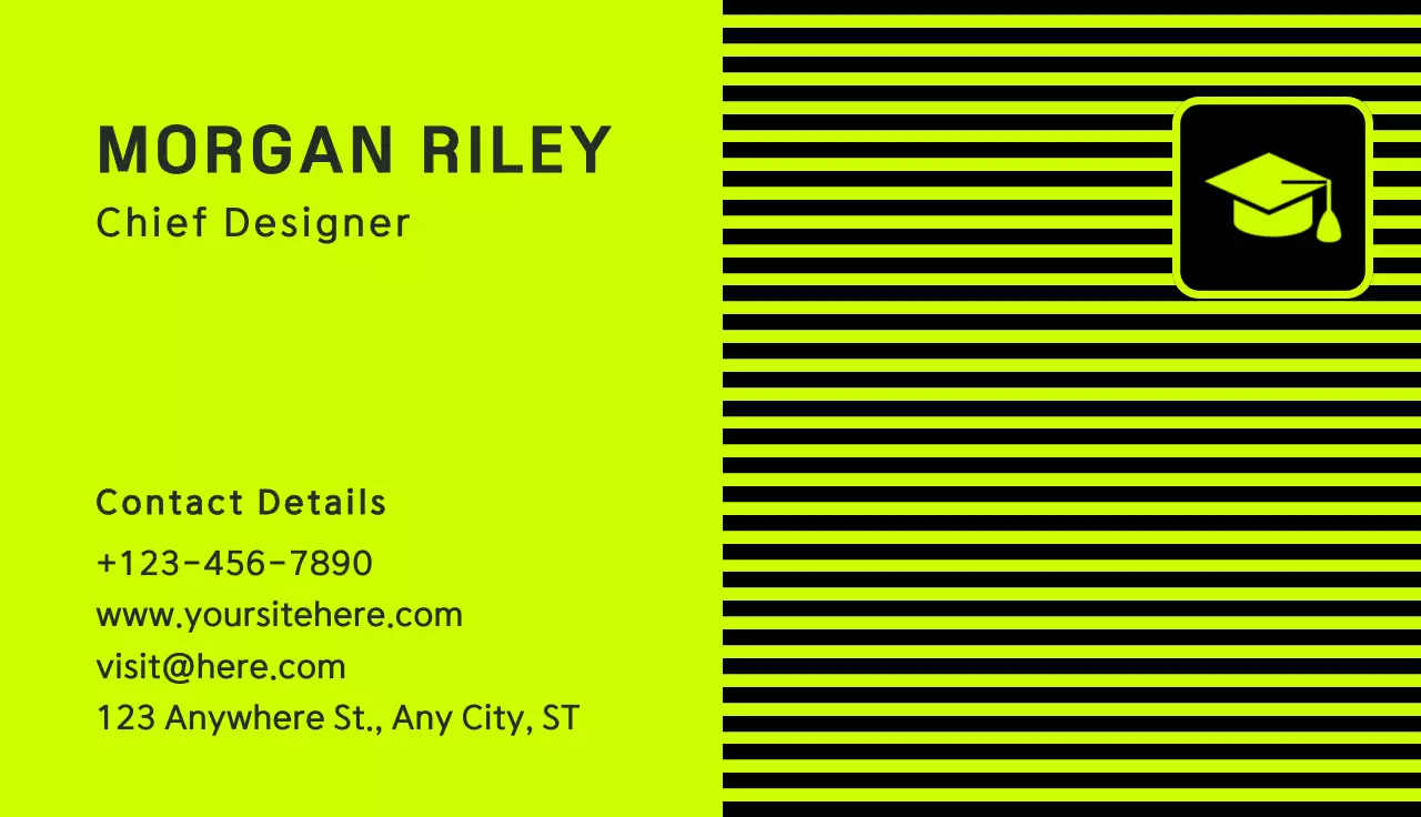 Neon Modern Business Card