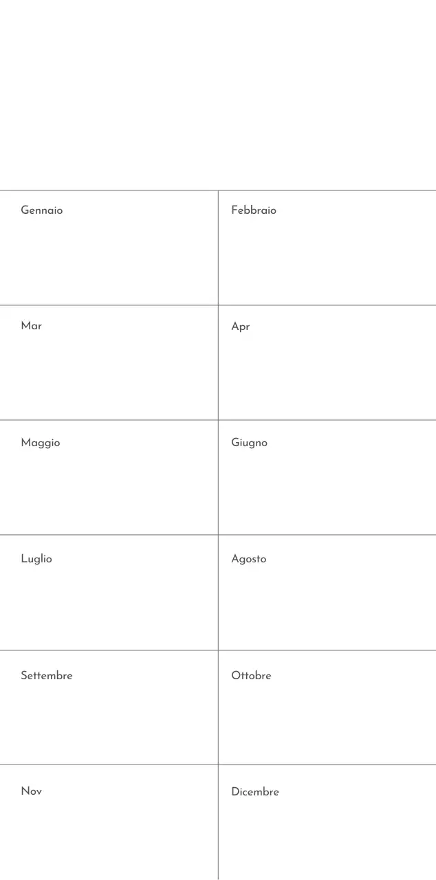 Un calendario fotografico dall'atmosfera pulita e urbana
