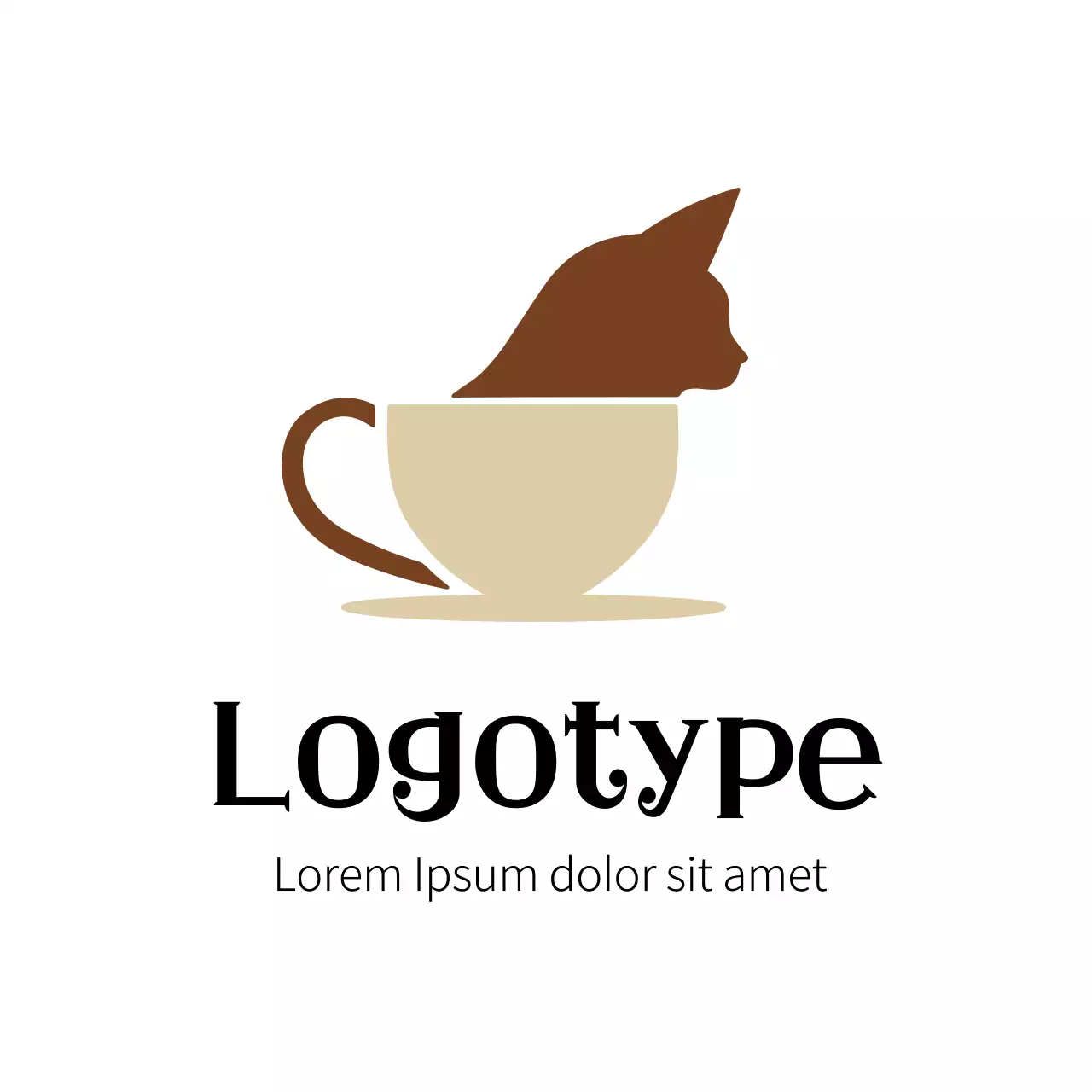 Brown Minimal Design Logo