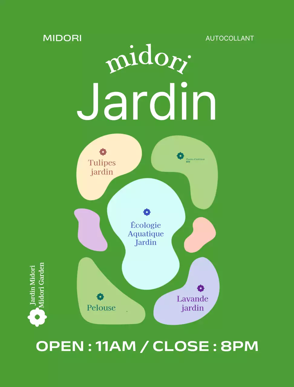 Stylo à bille marchandise fond d'un jardin botanique écologique