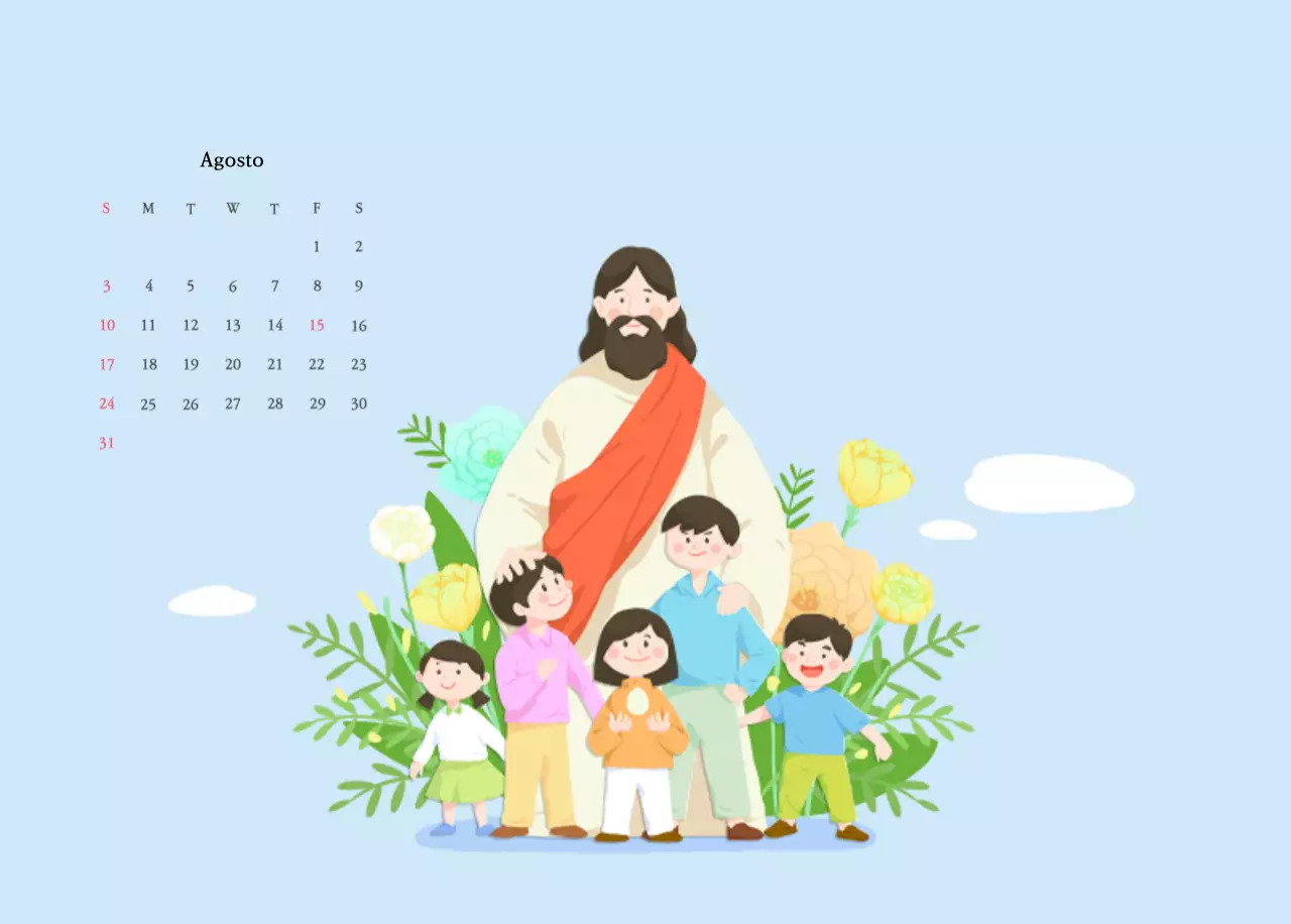 Colori caldiChiese con simpatiche illustrazioni