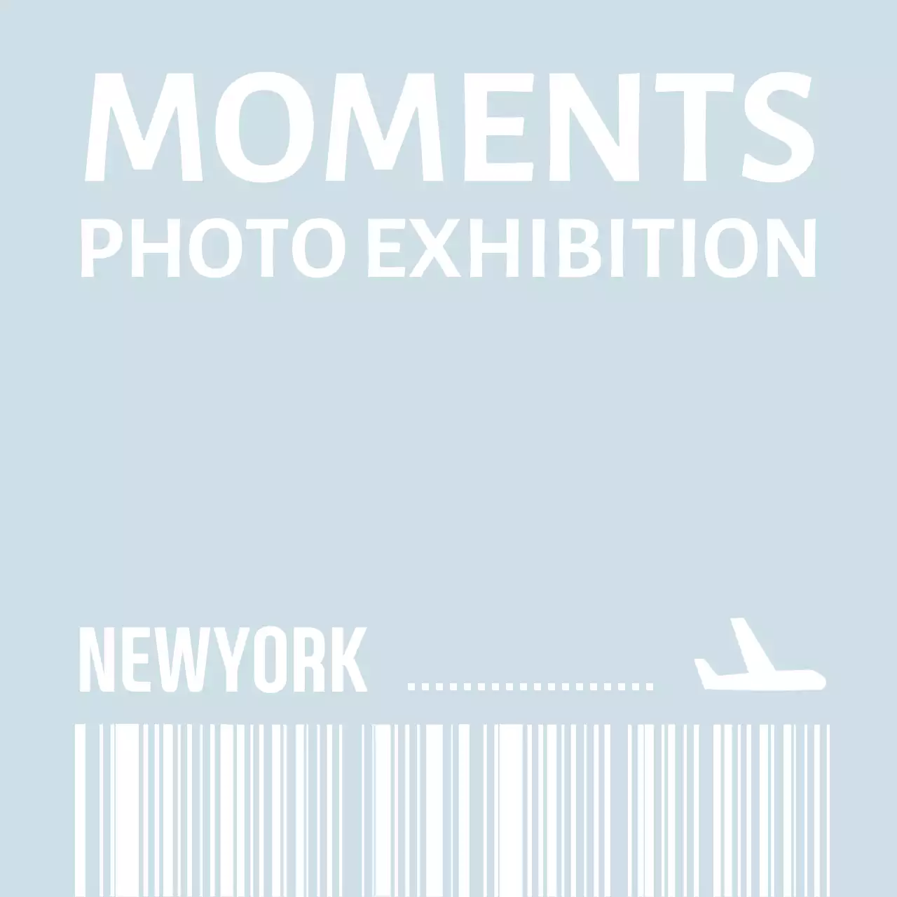 심플한 비행기 티켓 형태의 스마트톡 포장 배경지