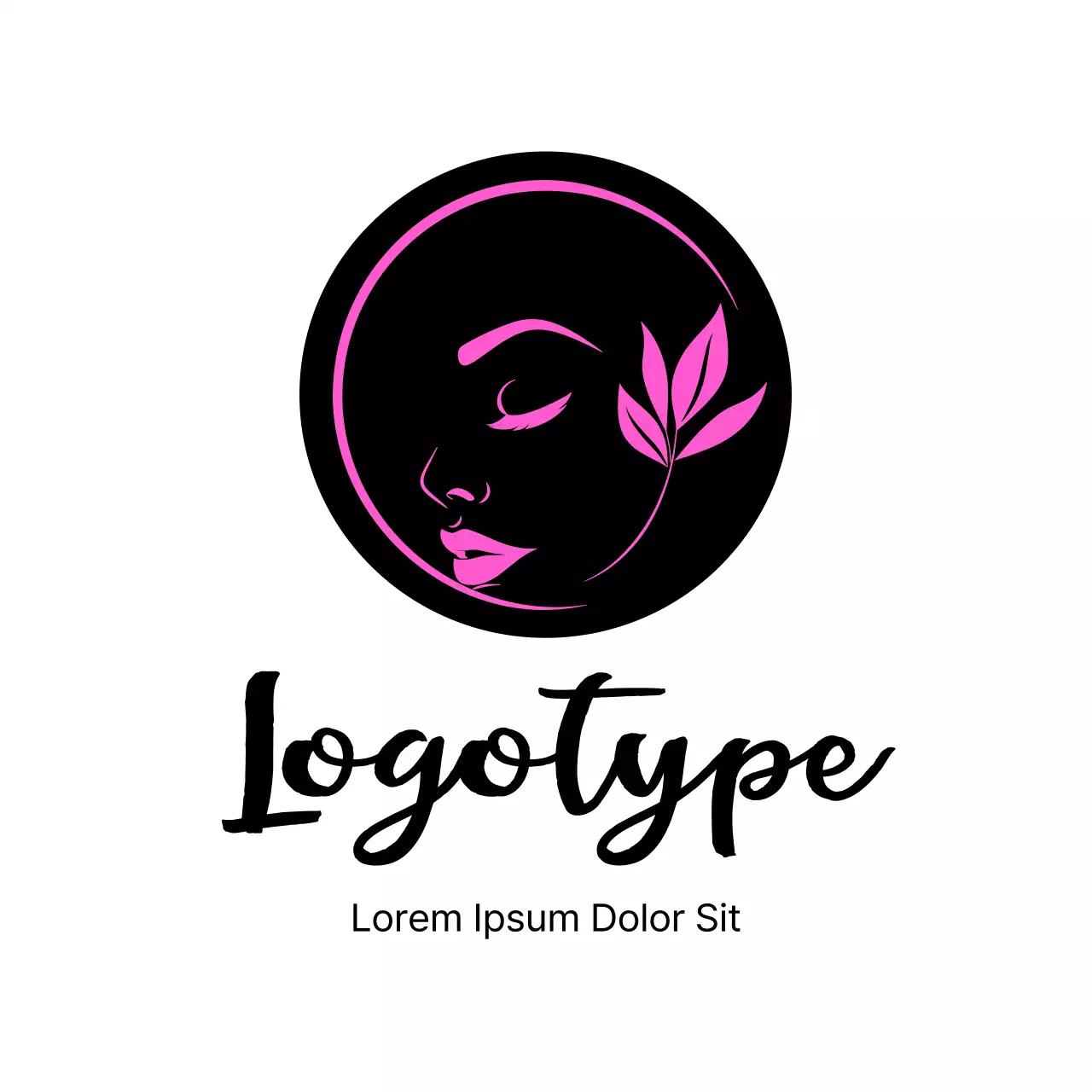 Pink Elegant Design Logo