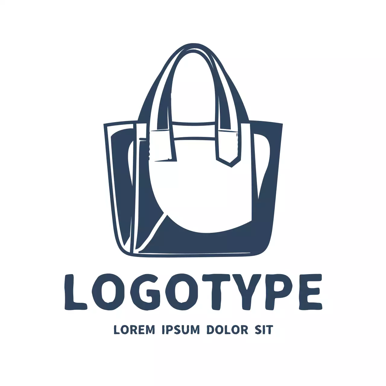 Navy Simple Design Logo