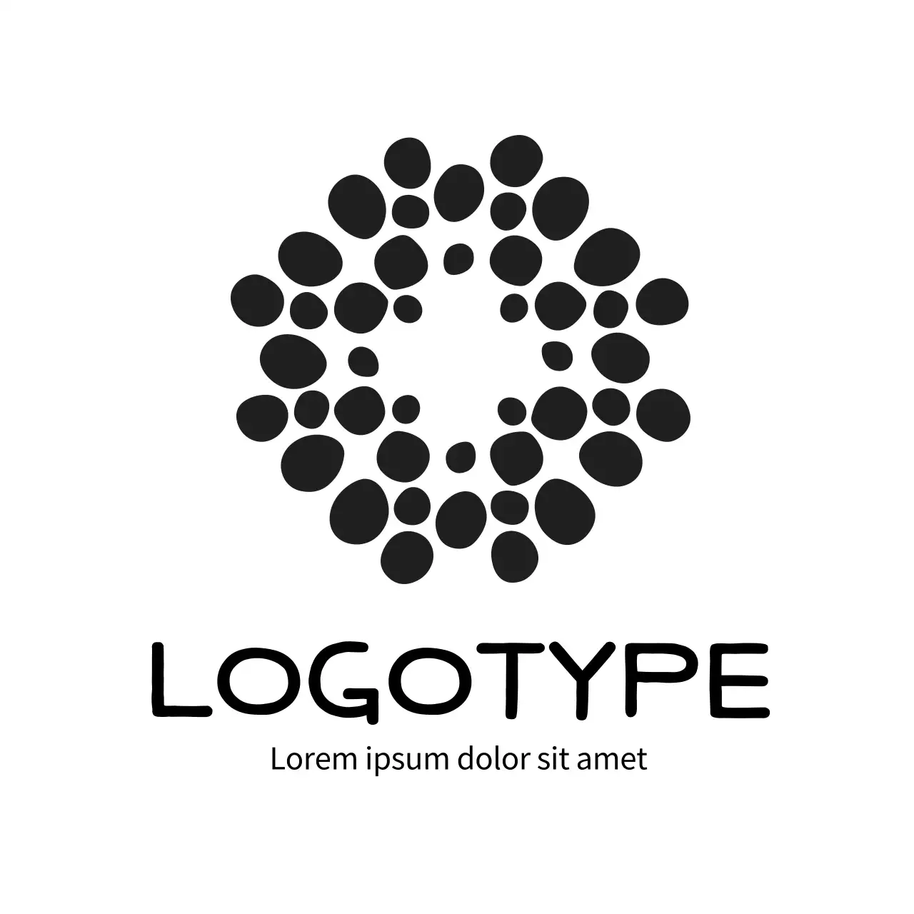 Black Minimal Design Logo