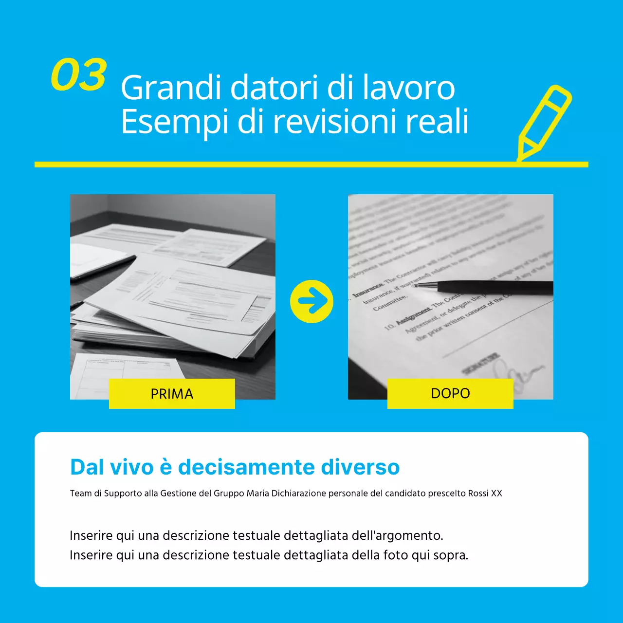 Promozione di una semplice sessione di tutoraggio in azzurro e giallo