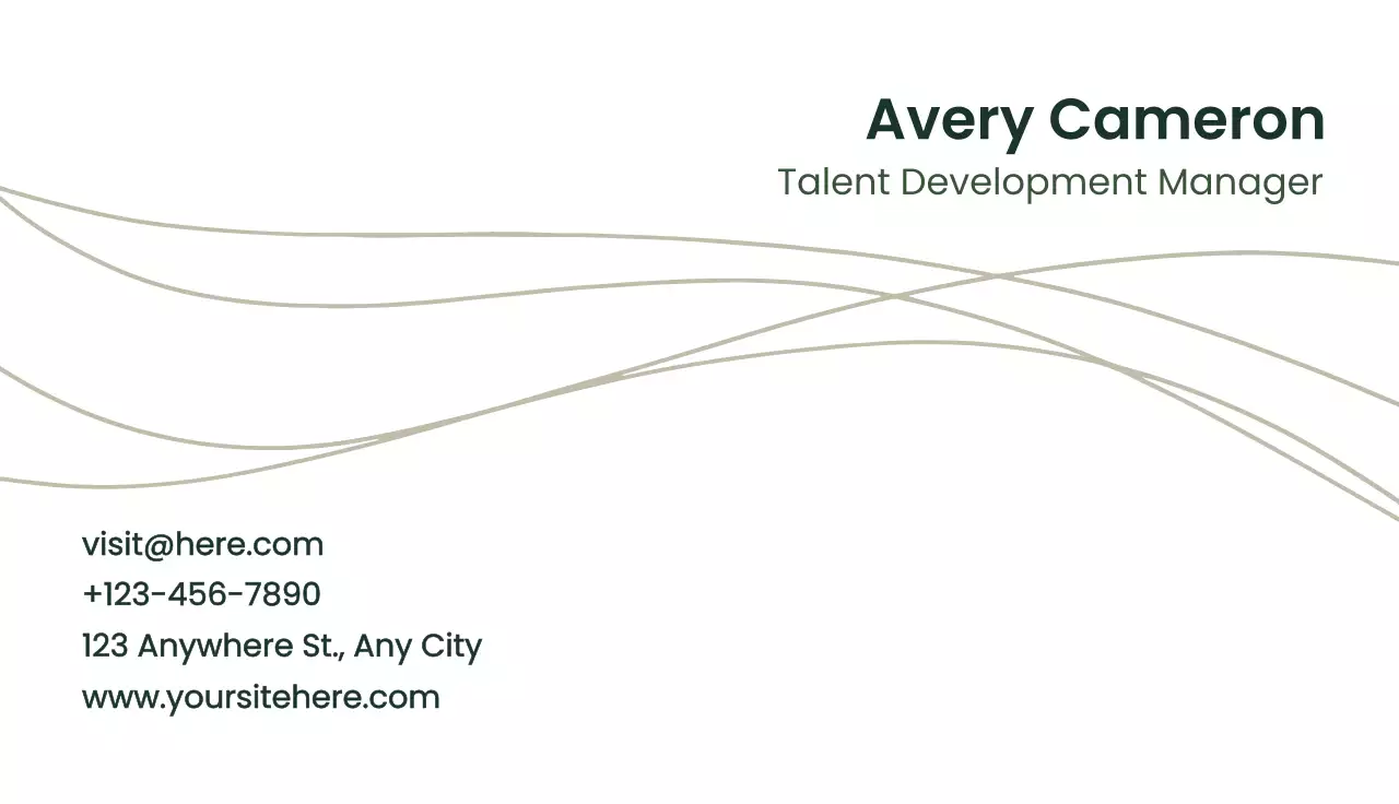 White Minimal Business Card