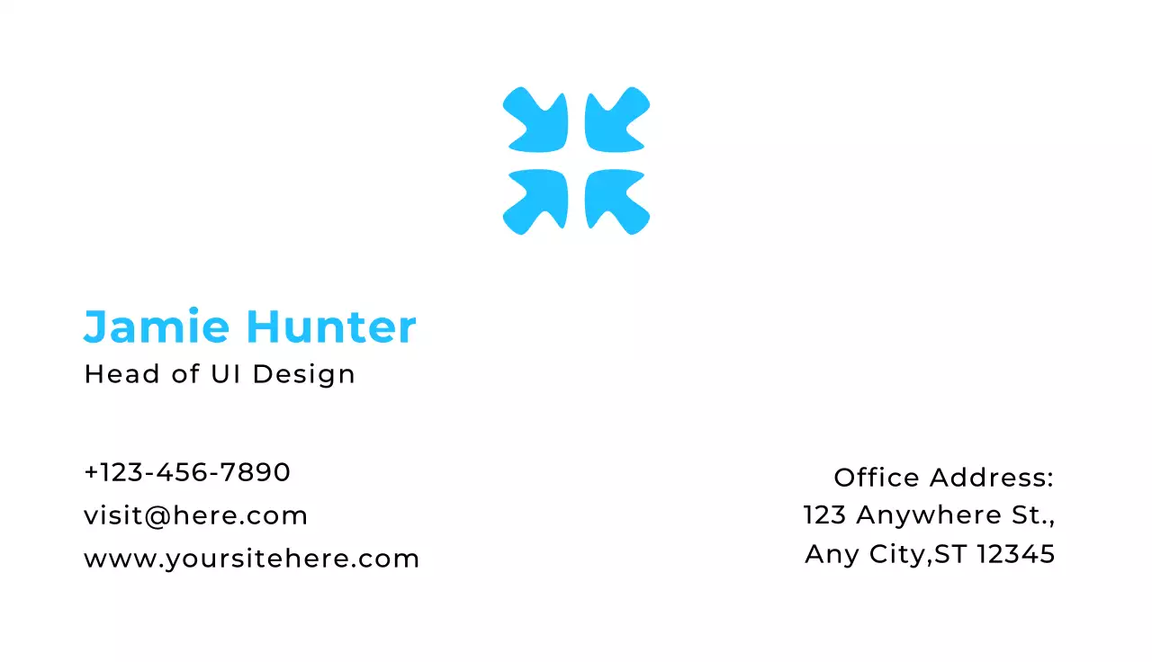 Blue Modern Business Card