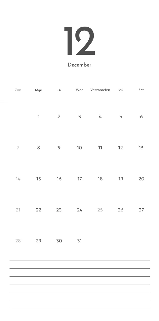 Een fotokalender met een strakke, stedelijke uitstraling