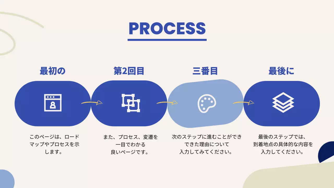 青 シンプル ブランド プレゼンテーション