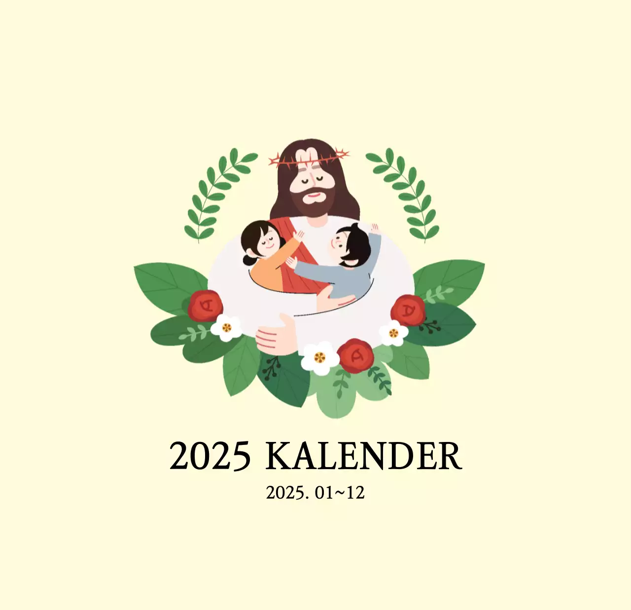 Warme kleurenKerken met schattige illustraties