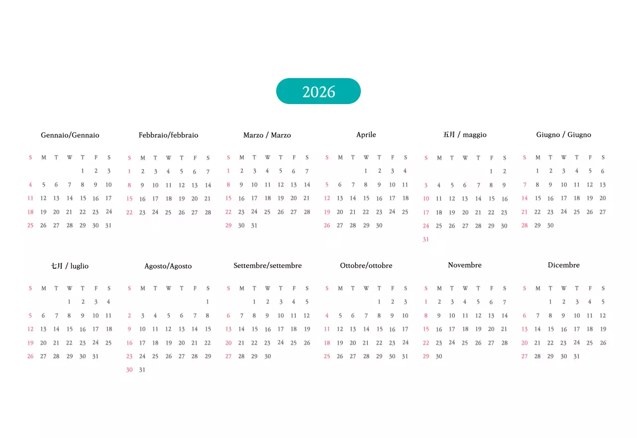 Colori caldiChiese con simpatiche illustrazioni